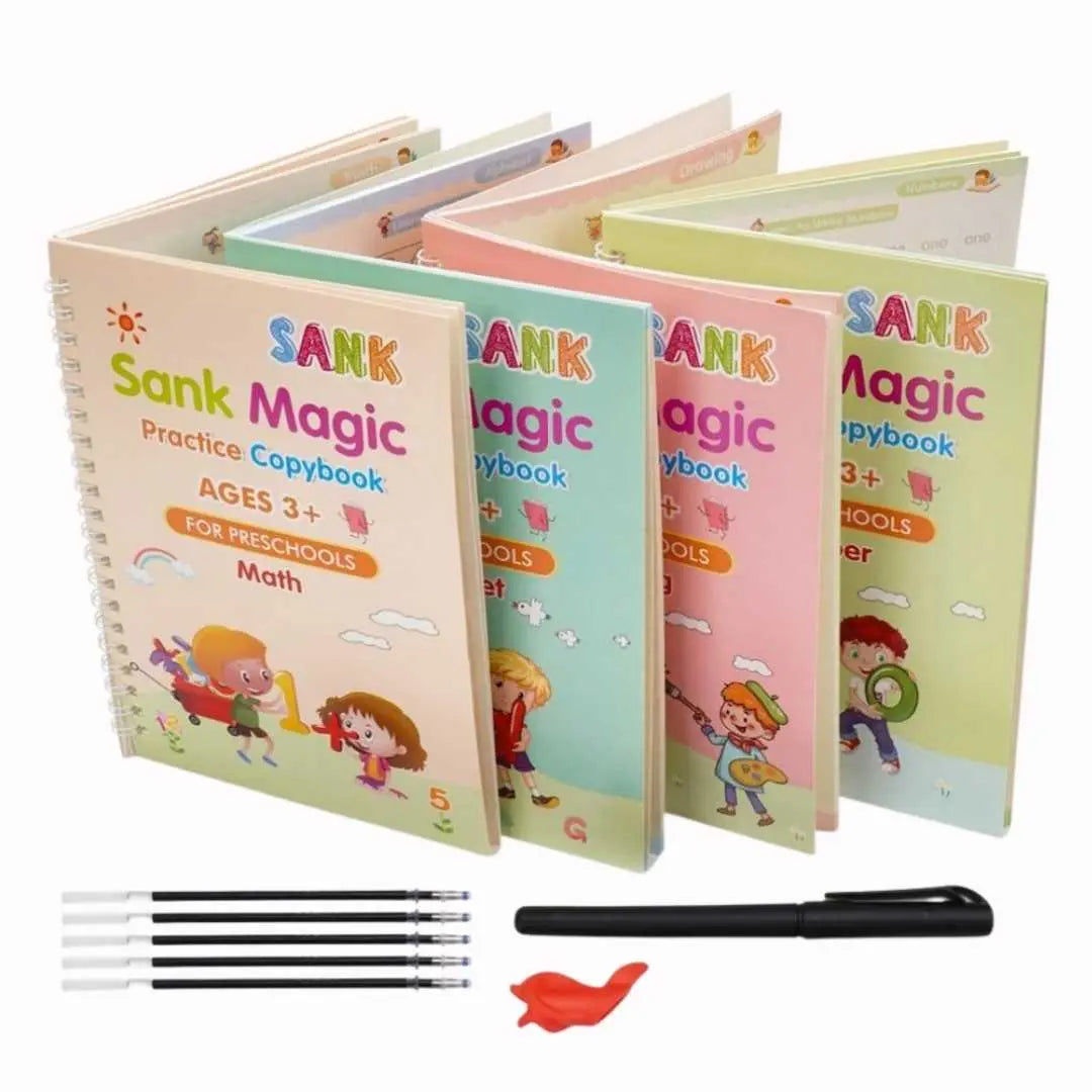 Magic Practice Copybook English Tracing Grooves design Baby
