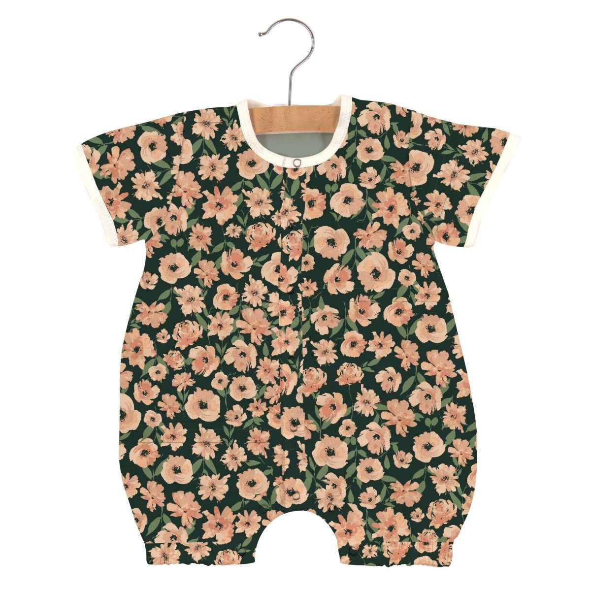 Canyon Sunset Flowers Bamboo Mini Romper - babies - mall.shop