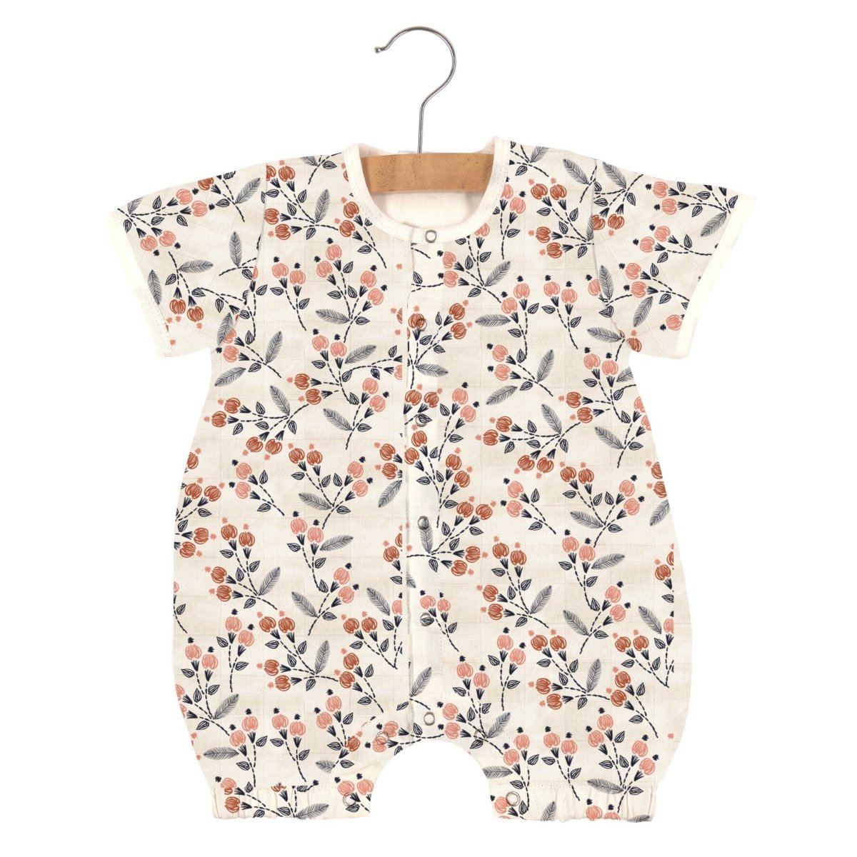 Dahlia Floral Bamboo Mini Romper - babies - mall.shop