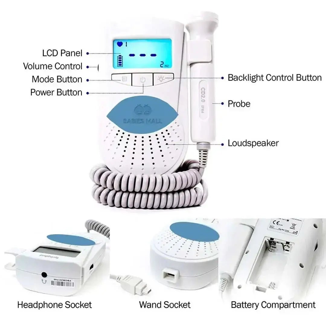 Fetal Doppler Heartbeat Detector - babies - mall.shop