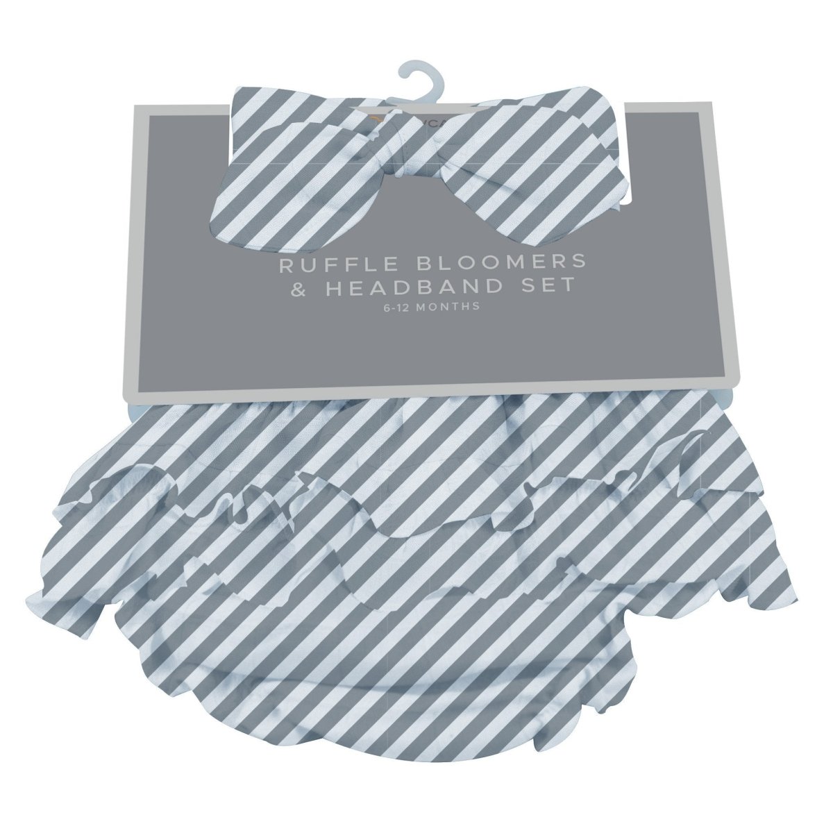 Finley Stripe Bamboo Bloomer Headband Set - babies - mall.shop