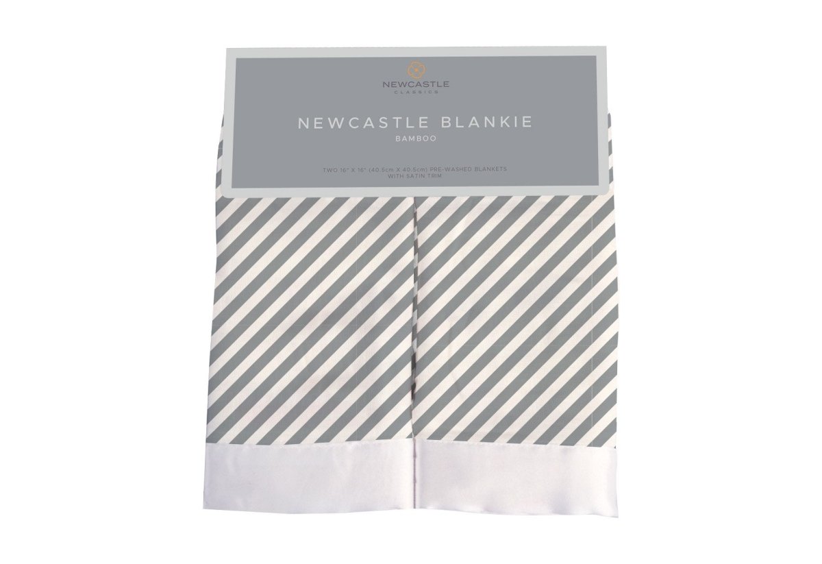 Finley Stripe Bamboo Muslin Security Baby Blankie - babies - mall.shop