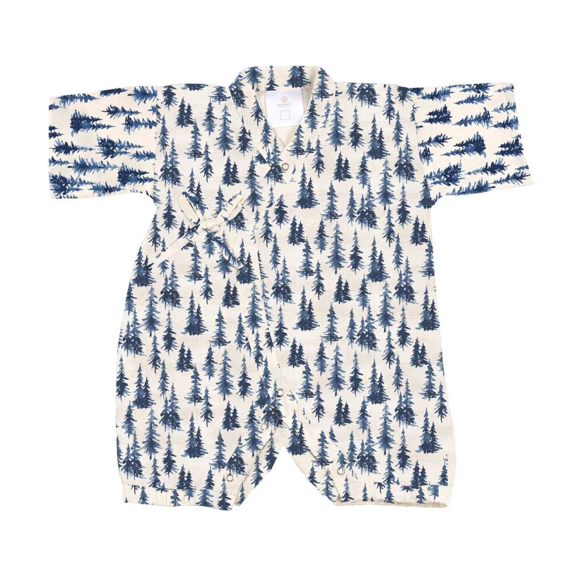 Indigo Forest Bamboo Mini Kimono Jumpsuit - babies - mall.shop