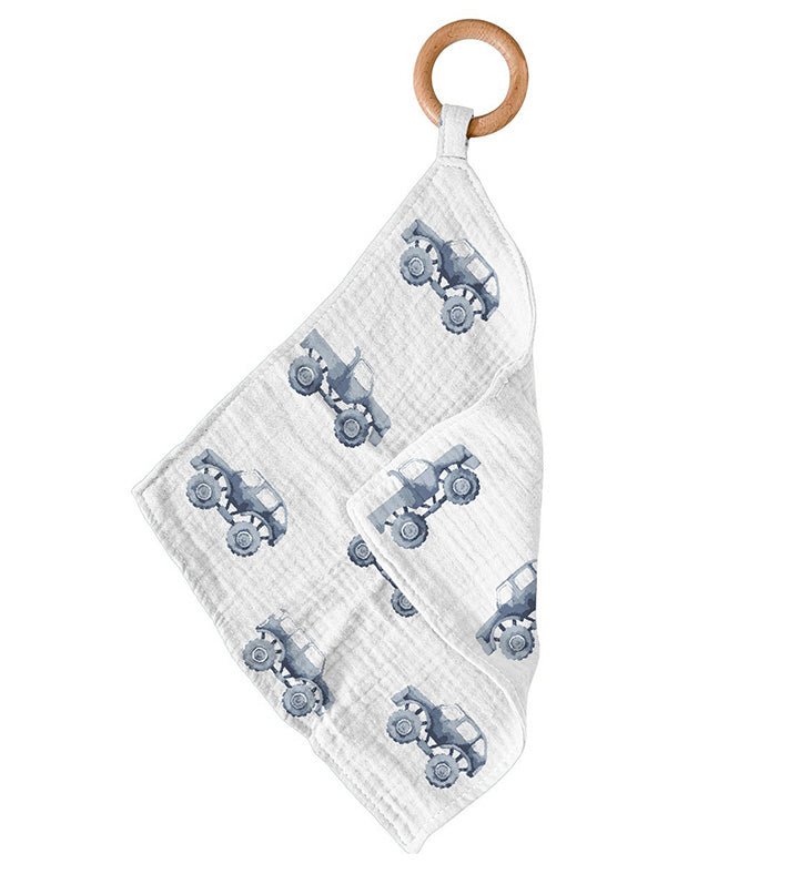 Indigo Monster Trucks Cotton Teether - babies - mall.shop