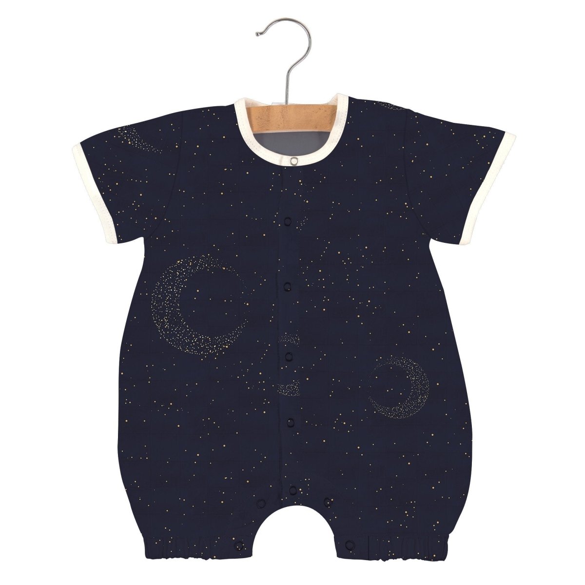 Midnight Moon Bamboo Mini Romper - babies - mall.shop