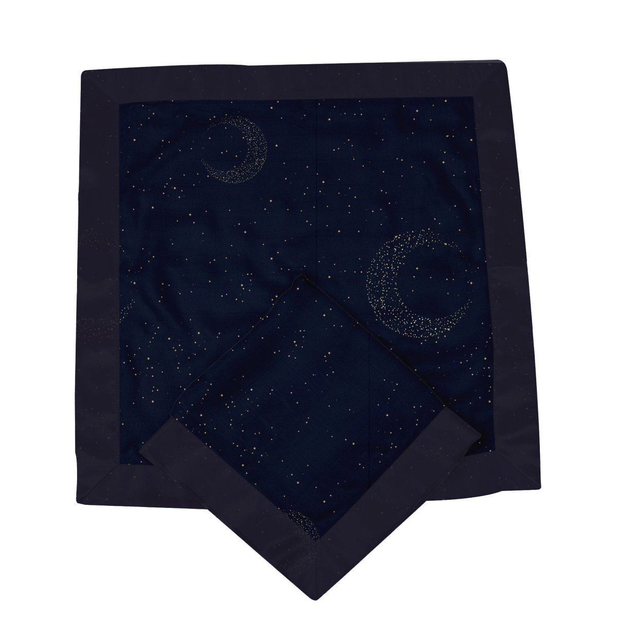 Midnight Moon Bamboo Muslin Security Baby Blankie - babies - mall.shop