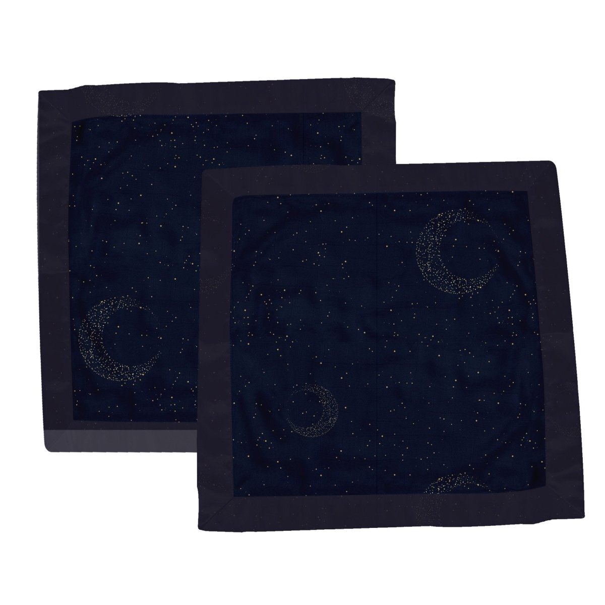 Midnight Moon Bamboo Muslin Security Baby Blankie - babies - mall.shop