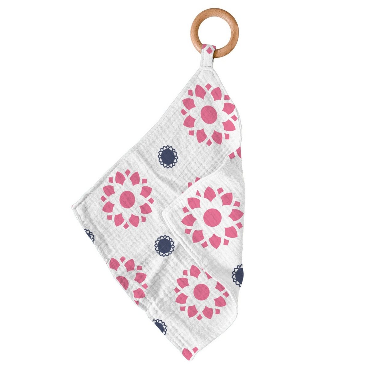 Primrose Indigo Cotton Blankie Teether - babies - mall.shop