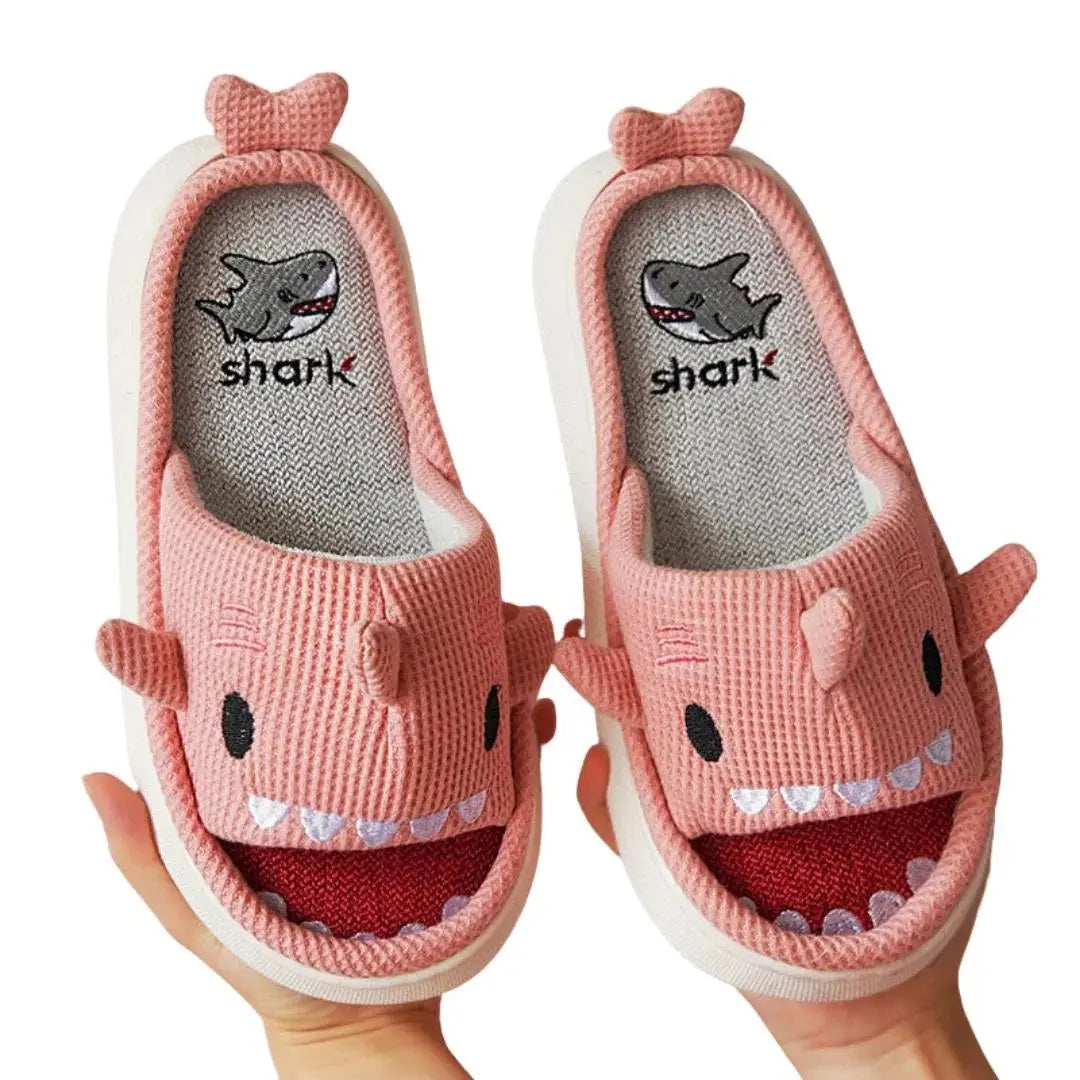 Thick Sole Shark Slide Pink